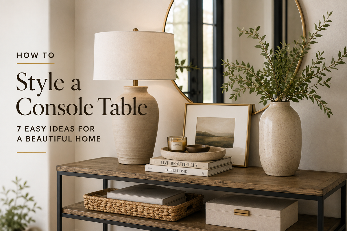 How to Style a Console Table - 7 Easy Ideas for a Beautiful Home