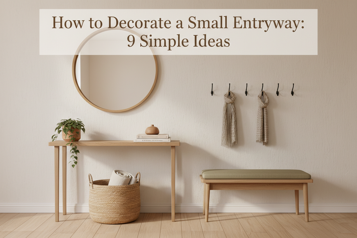 How to Decorate a Small Entryway: 9 Simple Ideas