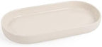 INGOFIN 7" Ceramic Bathroom Vanity Tray - Bathroom Organizer Countertop Tray for Perfume, Jewelry, Candles, Small Kitchen Counter Soap Tray, Decorative for Bathroom Vanity and Toilet Tank, Beige by INGOFIN