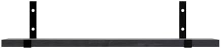Fixwal Floating Shelves for Wall, Wood, Set of 5, Width 4.75 Inches, Black - Image 5