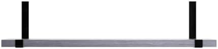 Fixwal Width 4.75 Inches Floating Wall Shelves, Set of 5, Grey - Image 5