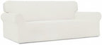 Easy-Going Stretch Oversized Sofa Couch Slipcover Washable Cream | 1-Piece - Image 9