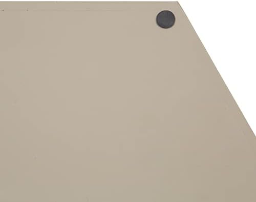 Kate and Laurel Lipton Modern Hexagon Tray; 18 x 18; Sand; Midcentury Decorative Serving Tray for Storage and Display - Image 5