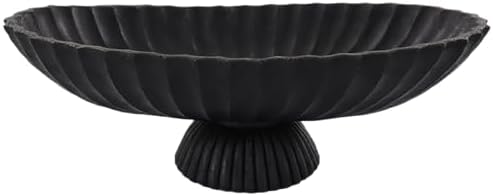 14.5"Large Decorative Bowl decor , Fruit Bowls, Key Bowl, Black Long Bowl by DecorativeBowl