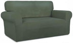 PureFit Stretch Loveseat Covers Fleece Couch Covers - Image 8