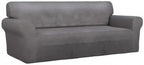 PureFit Stretch Couch Covers for Sofa Large Sofa Slipcovers Light Gray | - Image 8