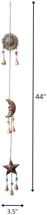 Mie Creations Sun Moon Star Face Wall Hanging Décor, Celestial Decorations - Image 7