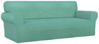 PureFit Stretch Couch Covers for Sofa Large Sofa Slipcovers Cyan | 1-Piece Sofa - Image 8