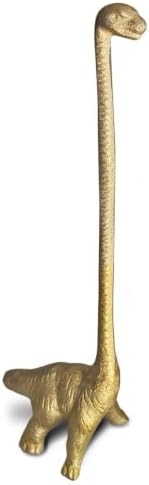 WallCharmers Gold Dino Paper Towel Holder & Metal Toilet Paper Holder Stand by WallCharmers