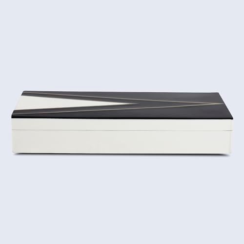 Handicrafts Home Black Large Photo Memory Storage Box with Lid,12x6x2 In - Image 4