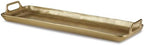 Signature Design by Ashley Posy Rectangle Gold Decorative Metal Tray by Unknown