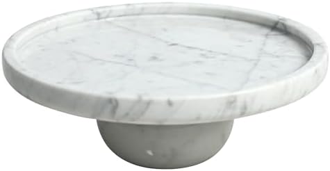 Marble Decorative Tray, 7" Round Marble Tray for Coffee Table by FutureStone