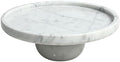 Marble Decorative Tray, 7" Round Marble Tray for Coffee Table by FutureStone