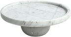 Marble Decorative Tray, 7" Round Marble Tray for Coffee Table by FutureStone