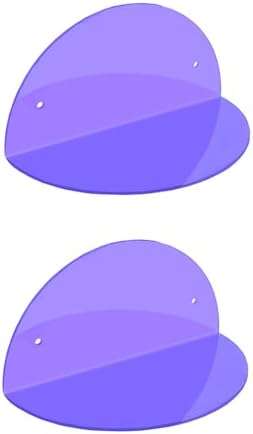 ROYALITA 2-Pack Small Acrylic Shelves Room Decor Floating Shelves, Purple - Image 5