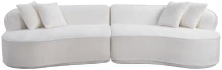 Compressed C-Shaped Sectional Sofa, 2-Box Easy Delivery, No Tools Assembly - Image 4