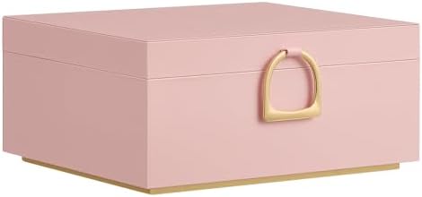 SONGMICS 2-Layer Jewelry Box with Handle, Removable Tray, Floating Effect by SONGMICSbySONGMICSHOME
