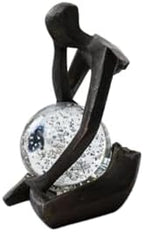 Lucky Crystal Ball Thinker Statue - Image 6