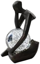 Lucky Crystal Ball Thinker Statue - Image 6
