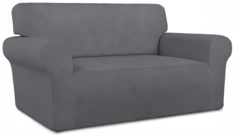 PureFit Stretch Loveseat Covers Fleece Couch Covers - Image 8
