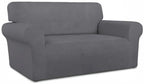 PureFit Stretch Loveseat Covers Fleece Couch Covers - Image 8