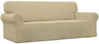 Easy-Going Stretch Oversized Sofa Couch Slipcover Washable Beige | 1-Piece - Image 9