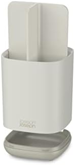Joseph Joseph Easy-Store - Compact Toothbrush Holder Caddy Bathroom Storage- Ecru Small - Image 4