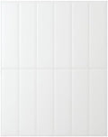 Smart Tiles Peel and Stick backsplash, Stacked Pure White, 11.43"x9" by SmartTiles-OriginalPeelandStickBacksplashTiles