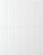 Smart Tiles Peel and Stick backsplash, Stacked Pure White, 11.43"x9" by SmartTiles-OriginalPeelandStickBacksplashTiles