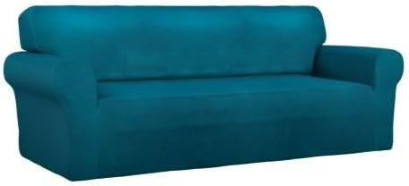 PureFit Stretch Couch Covers for Sofa Large Sofa Slipcovers Peacock Blue | - Image 8