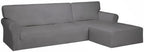 PureFit Stretch Sectional Couch Covers 2 pcs Non Slip L Shape Sofa Cover - Image 8