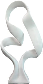 15" Modern Abstract Ribbon Decorative Sculpture, Knot Sculptures,Home Decor,Coffee Table Statues,Dining Living Room Desk Decor（White） by LAIKEARTS
