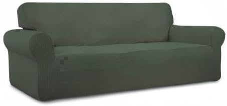 Easy-Going Stretch Oversized Sofa Couch Slipcover Washable Olive Green | - Image 8