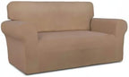 PureFit Stretch Loveseat Covers Fleece Couch Covers - Image 8