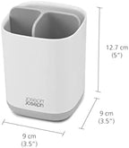 Joseph Joseph Easy-Store - Compact Toothbrush Holder Caddy Bathroom Storage , Grey/White, Regular - Image 3