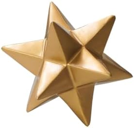 DreamsEden Golden Star Sculpture, Resin Decorative Ornaments Modern Home Decor Accent by DreamsEden