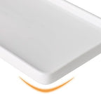 Gurygo 2 Pack 10" Bathroom Tray, Ceramic Vanity Trays for Bathroom, Small Ceramic Trays, Kitchen Soap Tray for Kitchen Counter (White, 10",Set/2) - Image 4