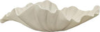 16" Large Decorative Bowl decor, Modern Home Decoration Scallop Bowl,Fashion Key Bowl for Entrance Table, Decorative Fruit Bowl for Kitchen Counter, Ruffle Decor, Light Gray by DecorativeBowl