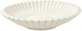 Modern Beige Fluted Decorative Bowl - 10" Wavy Purse Bowls for Entryway by OGANGART