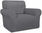 PureFit Super Stretch Chair Covers Fleece Couch Covers - Image 8