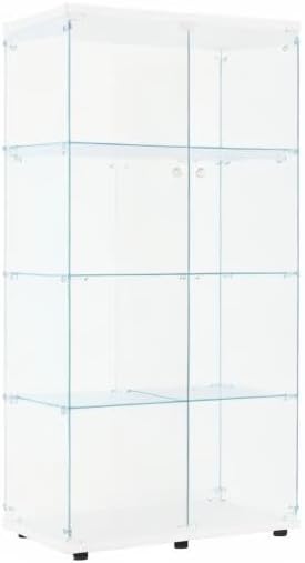 FLYMUHJIA Glass Display Cabinet Kitchen Pantry Storage Cabinet Corner Bar - Image 11