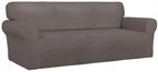 PureFit Stretch Couch Covers for Sofa Large Sofa Slipcovers Taupe | 1-Piece - Image 8