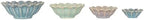 Creative Co-Op 4-Piece Stoneware Flower Shaped Bowl Set in Reactive Glaze, Multicolor - Image 5