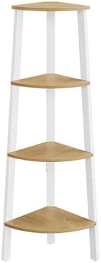 VASAGLE 4-Tier Corner Shelf Stand, Modern Ladder Shelf by VASAGLEbySONGMICSHOME