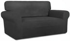 PureFit Stretch Loveseat Covers Fleece Couch Covers - Image 8