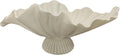 16" Large Decorative Bowl decor, Modern Home Decoration Scallop Bowl,Fashion Key Bowl for Entrance Table, Decorative Fruit Bowl for Kitchen Counter, Ruffle Decor, With Base, Light Gray by DecorativeBowl