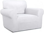 PureFit Super Stretch Chair Covers Fleece Couch Covers - Image 8