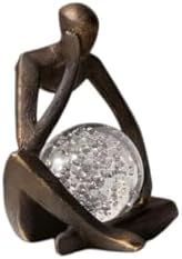 Lucky Crystal Ball Thinker Statue - Image 5