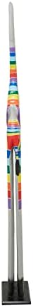 Deco 79 Wood Elephant Striped Sculpture, 6" x 10" x 59", Multi Colored - Image 6