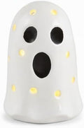 Mud Pie Ceramic Light Up Ghost, Halloween Shelf Sitter Figurine by MudPie